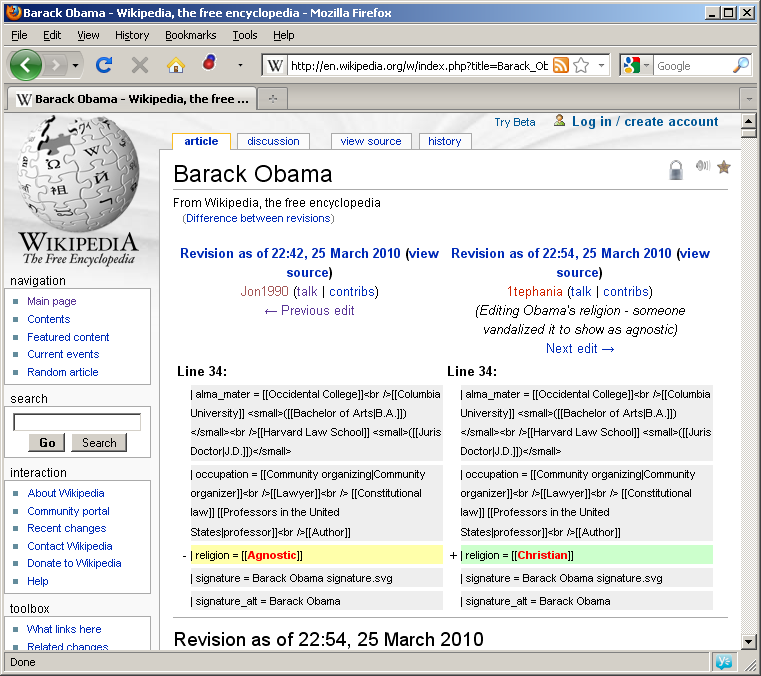 Wikipedia example
